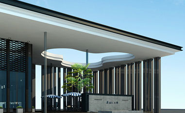 信陽清水灣現(xiàn)代中式高檔售樓處設(shè)計