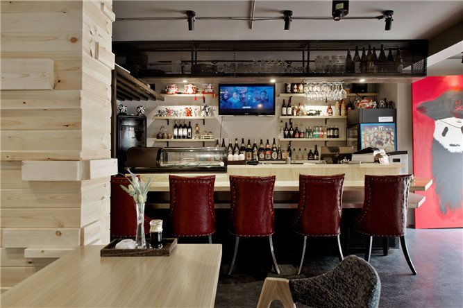 餐廳吧臺(tái)設(shè)計(jì)效果圖