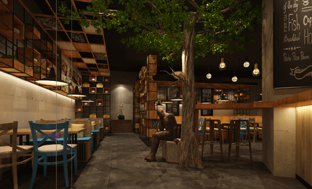 西安年代公社豆花莊主題餐廳設(shè)計效果圖 西安年代公社豆花莊主題餐廳設(shè)計效果圖