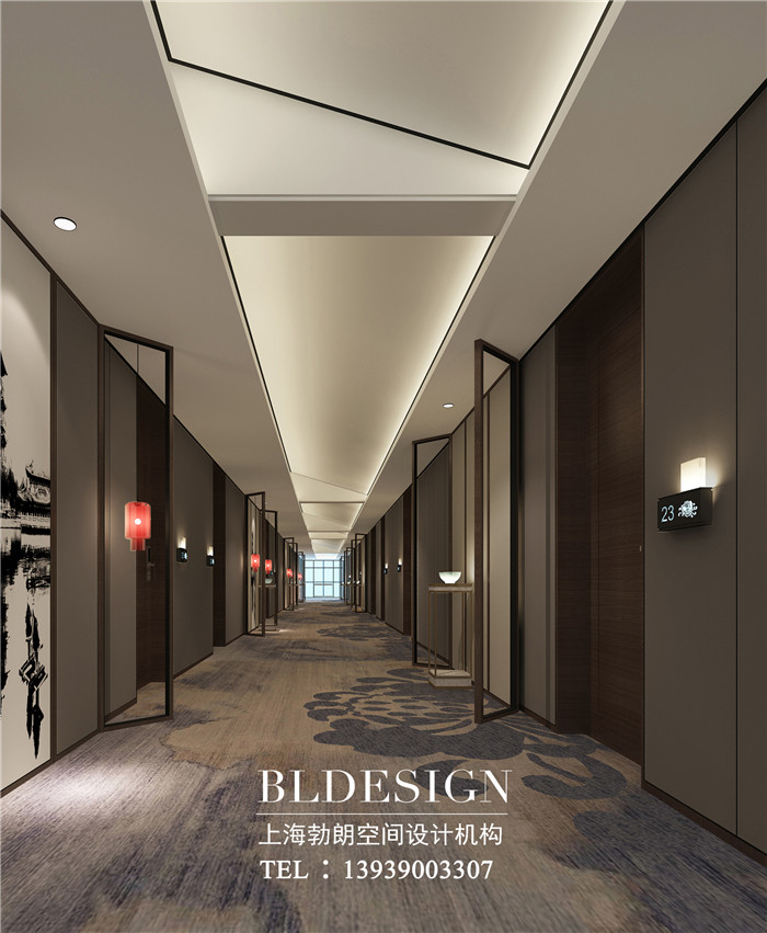 開封安石文化精品酒店走廊設(shè)計效果圖