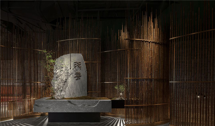 重慶火鍋店設(shè)計(jì)  淺喜1500㎡現(xiàn)代禪意火鍋店設(shè)計(jì)案例