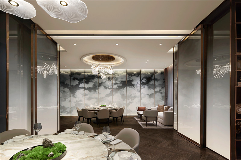 新東方輕奢風名人坊高級粵菜餐廳設計案例